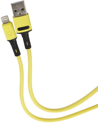 Фото - Кабель Usams US-SJ434 U52 - Lightning (1 м) желтый (SJ434USB03) кабель для apple lightning aukey kevlar cb akl1 bl 1 2 м чёрный