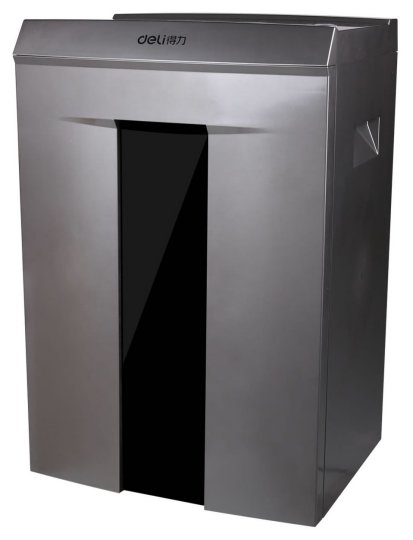 

Уничтожитель бумаги (шредер) Deli 9906 серый с автоподачей (секр.P-5) фрагменты 16лист. 30лтр. скрепки скобы пл.карты CD