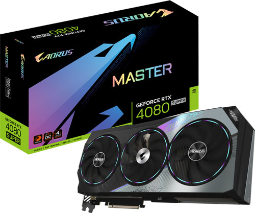 фото Видеокарта gigabyte geforce rtx 4080 super master 16gb (gv-n408saorus m-16gd)