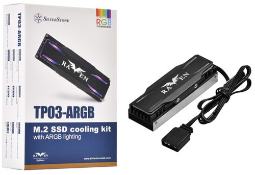 фото Радиатор для m.2 ssd silverstone tp03-argb (sst-tp03-argb) для 2280 argb g560tp03argb010