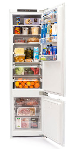 фото Встраиваемый двухкамерный холодильник scandilux ctfbi205e