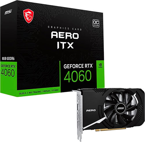 фото Видеокарта msi geforce rtx 4060 aero itx 8g oc