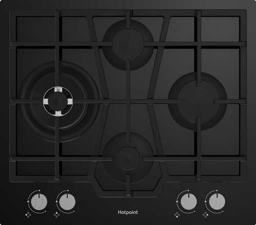 

Газовая варочная панель Hotpoint HG 62FD/BK, Черный