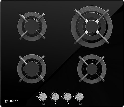 

Газовая варочная панель Libhof IS-604B, Черный