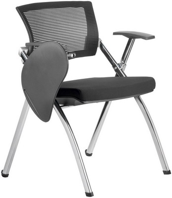 

Кресло Riva Chair, 462TEC Чёрное складное хром с пюпитром