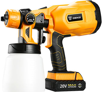

Краскопульт Deko DKSG20K2, 120W, 800 мл желтый