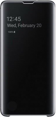 

Чехол (флип-кейс) Samsung, S 10 (G 973) Clear View black EF-ZG 973 CBEGRU
