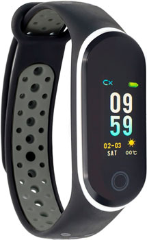 

Фитнес браслет Qumann, QSB 10 Black-Grey