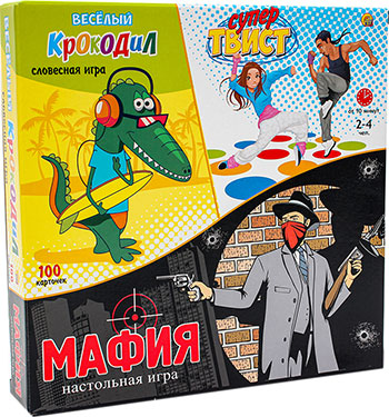 

Игровой набор Рыжий кот, УПЕР-ТВИСТ+ КРОКОДИЛ + МАФИЯ ИР-5474