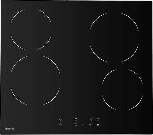 фото Встраиваемая электрическая варочная панель nordfrost em 6049 b