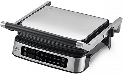 Изображение товара Гриль BQ GR1008 металлический серый с антипригарным покрытием и регулировкой температуры