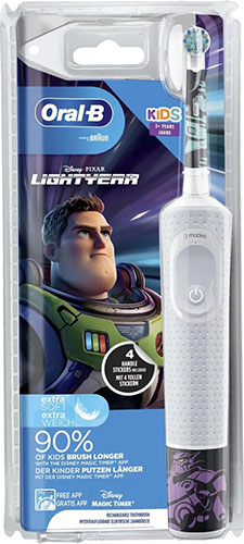 фото Электрическая зубная щетка braun oral-b vitality kids lightyear