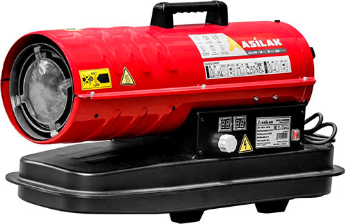 

Тепловая пушка дизельная Asilak SLD-20000, прямой (AS6312-1), Красный/черный