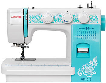 

Швейная машина Janome HomeDecor 1019, Белый/голубой