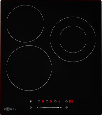

Электрическая варочная панель Zugel ZEH452B, черная, Черный
