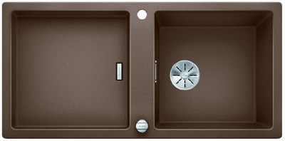 

Кухонная мойка BLANCO, ADON XL 6S SILGRANIT кофе с клапаном-автоматом
