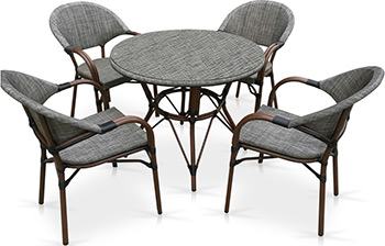 

Комплект мебели Афина, T 071/C 029-TX D 90 4Pcs