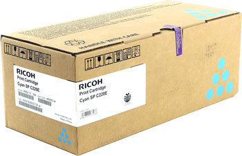 

Тонер-картридж Ricoh, SP C 220 E Cyan Aficio 407645 Голубой