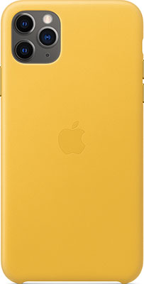 

Чехол кожаный Apple, Leather Case для iPhone 11 Pro Max (Meyer Lemon) лимонный сироп MX0A2ZM/A