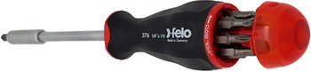 

Отвертка Felo, с увеличенным магнитным держателем под биты с набором бит 8шт 37604405