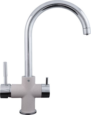 

Кухонный смеситель Zigmund & Shtain 1800 Молодое шампанское, Бежевый/хром