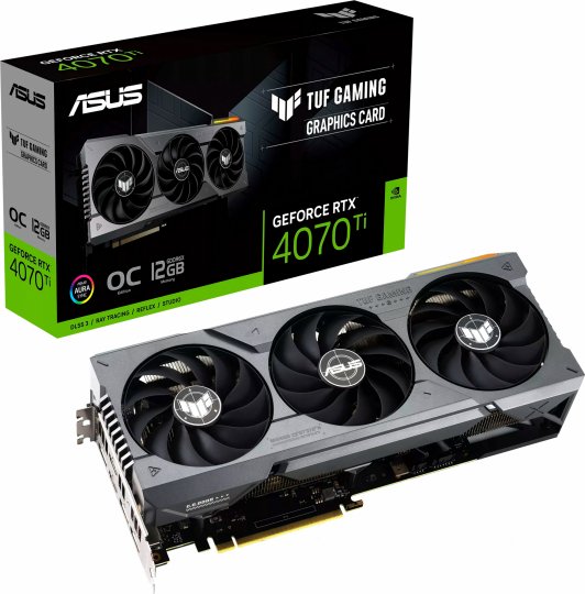 фото Видеокарта asus geforce rtx 4070 ti tuf gaming oc 12gb (tuf-rtx4070ti-o12g-gaming)