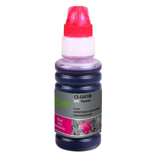 

Чернила Cactus CS-GI41M GI-41 M пурпурный 70мл для Canon PIXMA G1420/G2420/G2460/G3420/G3460