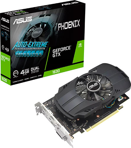 фото Видеокарта asus geforce gtx 1630 4gb (ph-gtx1630-4g-evo)