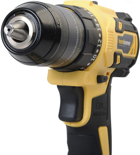 Дрель-шуруповерт аккумуляторная Hanskonner HCD2065BLC