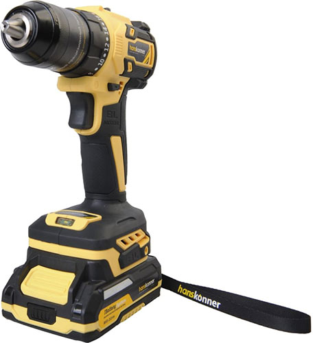 Дрель-шуруповерт аккумуляторная Hanskonner HCD2065BLC
