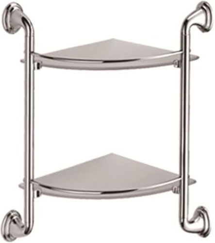 Изображение товара Стеклянная угловая полка D-Lin D310 хром для ванной комнаты