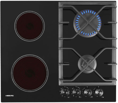 

Комбинированная варочная панель Hiberg VM 6020 B, Черный