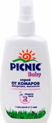 

Спрей от комаров Picnic