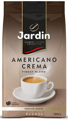 

Кофе зерновой Jardin Americano Crema 1кг