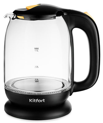 Чайник электрический Kitfort КТ-625-4 желтый