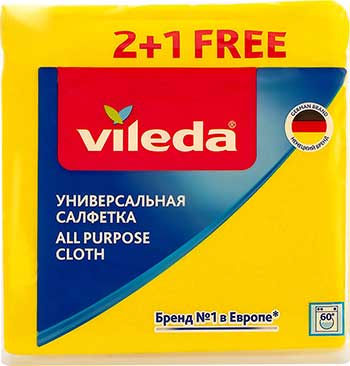 

Салфетка Vileda универсальная вискозная 2+1 шт. 7109185