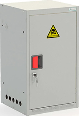 Шкаф для газовых баллонов Металл-Завод 27л (на 1 шт) серый