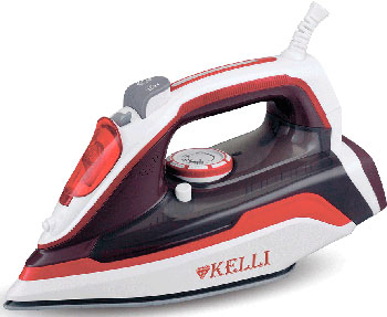 

Утюг Kelli KL-1633, Коричневый/красный/белый