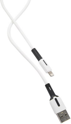 Фото - Кабель Usams US-SJ456 U51 USB - Lightning (2 м) белый (SJ456USB01) кабель для apple lightning aukey kevlar cb akl1 bl 1 2 м чёрный