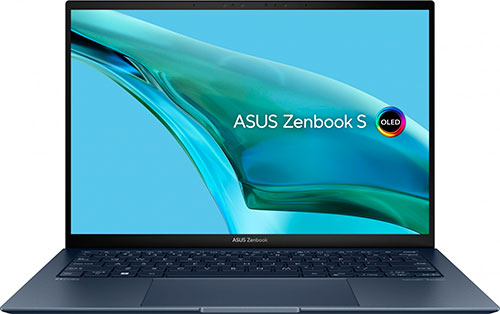 фото Ноутбук asus zenbook s ux5304ma-nq172 (90nb12v3-m00b20), синий+сумка