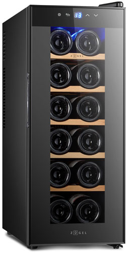 

Винный шкаф Zugel ZTWF122B черный