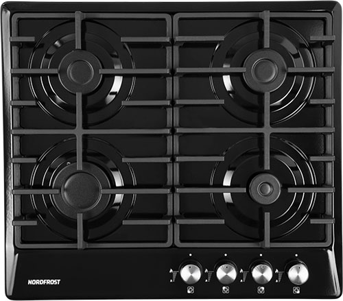 

Газовая варочная панель NordFrost HS 6043 B, Черный