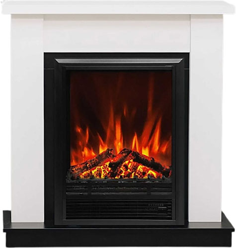 

Каминокомплект Elekam Baltimore с очагом Pulsar F2023G, белый с черным (разборный), Белый/черный