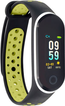 

Фитнес браслет Qumann, QSB 10 Black-Green