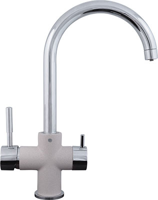 

Кухонный смеситель Zigmund & Shtain 1800 Каменная соль, Серый/xром