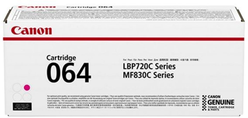 

Картридж лазерный Canon CRG 064 M 4933C001 пурпурный (5000стр.) для MF832Cdw