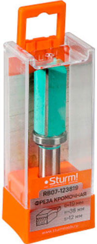 Изображение товара Фреза кромочная с верхним подшипником Sturm 19x38x83 мм модель RB07-123819