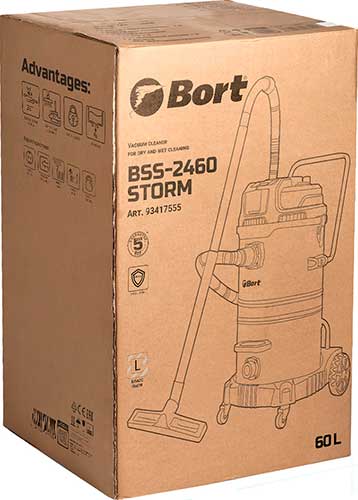 Строительный пылесос Bort BSS-2460-STORM