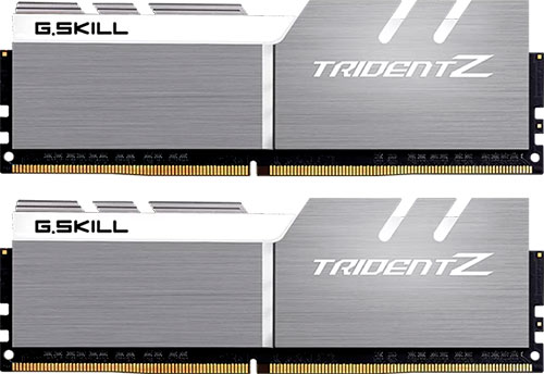 Оперативная память G.Skill DDR4 32GB (2x16GB) 3200MHz TRIDENT Z Silver-White (F4-3200C16D-32GTZSW)