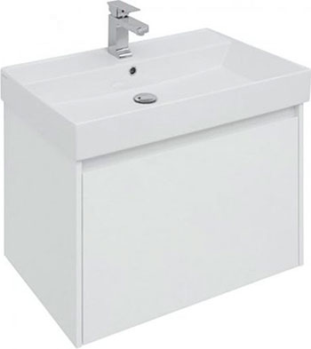 Изображение товара Тумба под раковину Aquanet Nova Lite 75 белая с ящиком